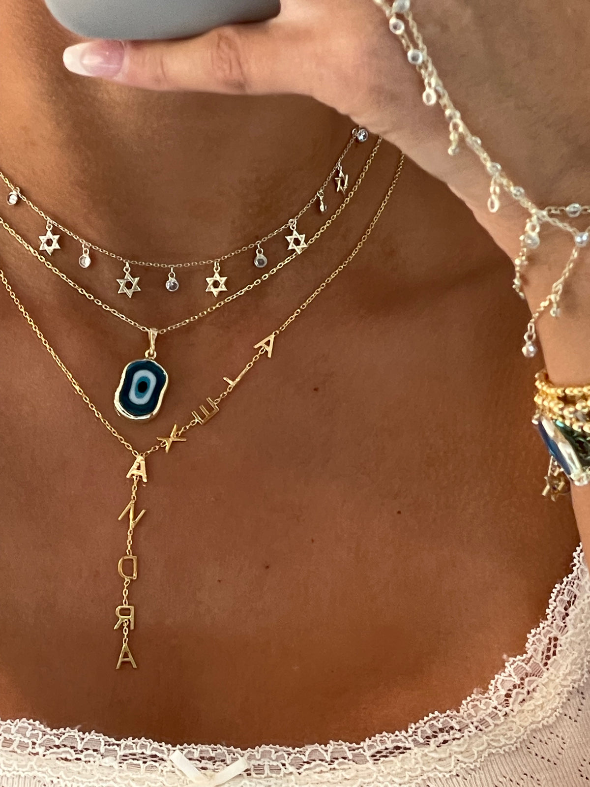 【Monday Edition】ILLUMINATED IN THE DROP NECKLACE Faberge Drop Necklace — Mindi Mond New York