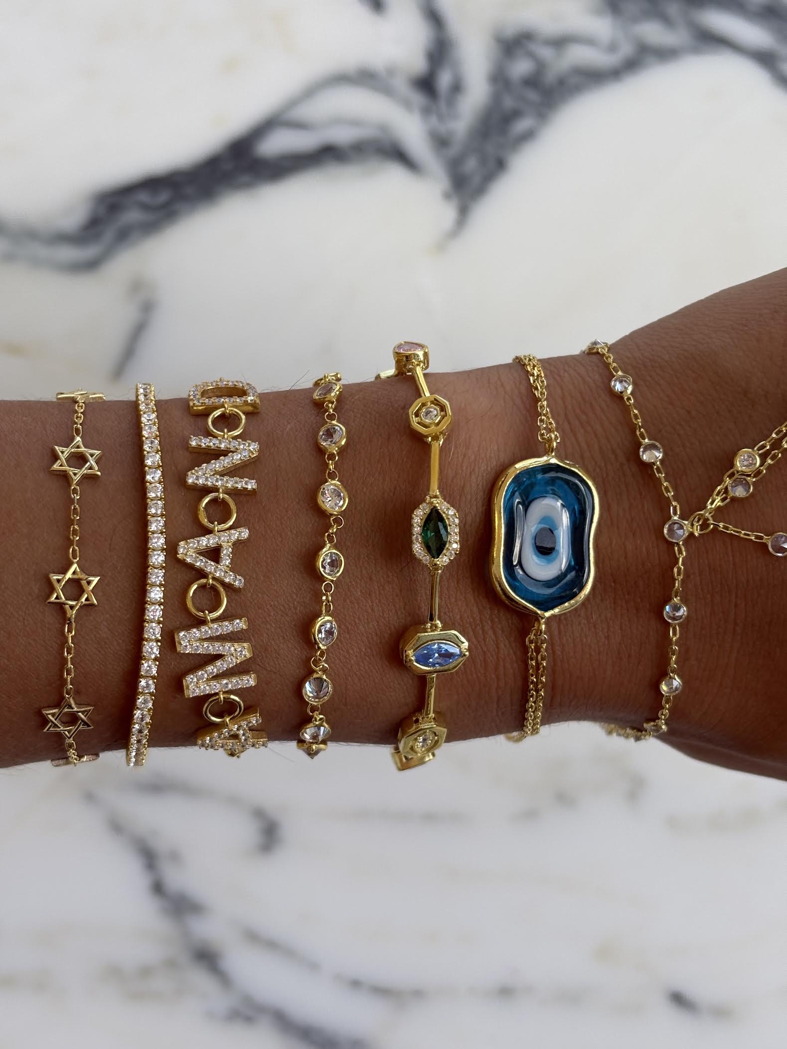 Colored Gem Bracelet
