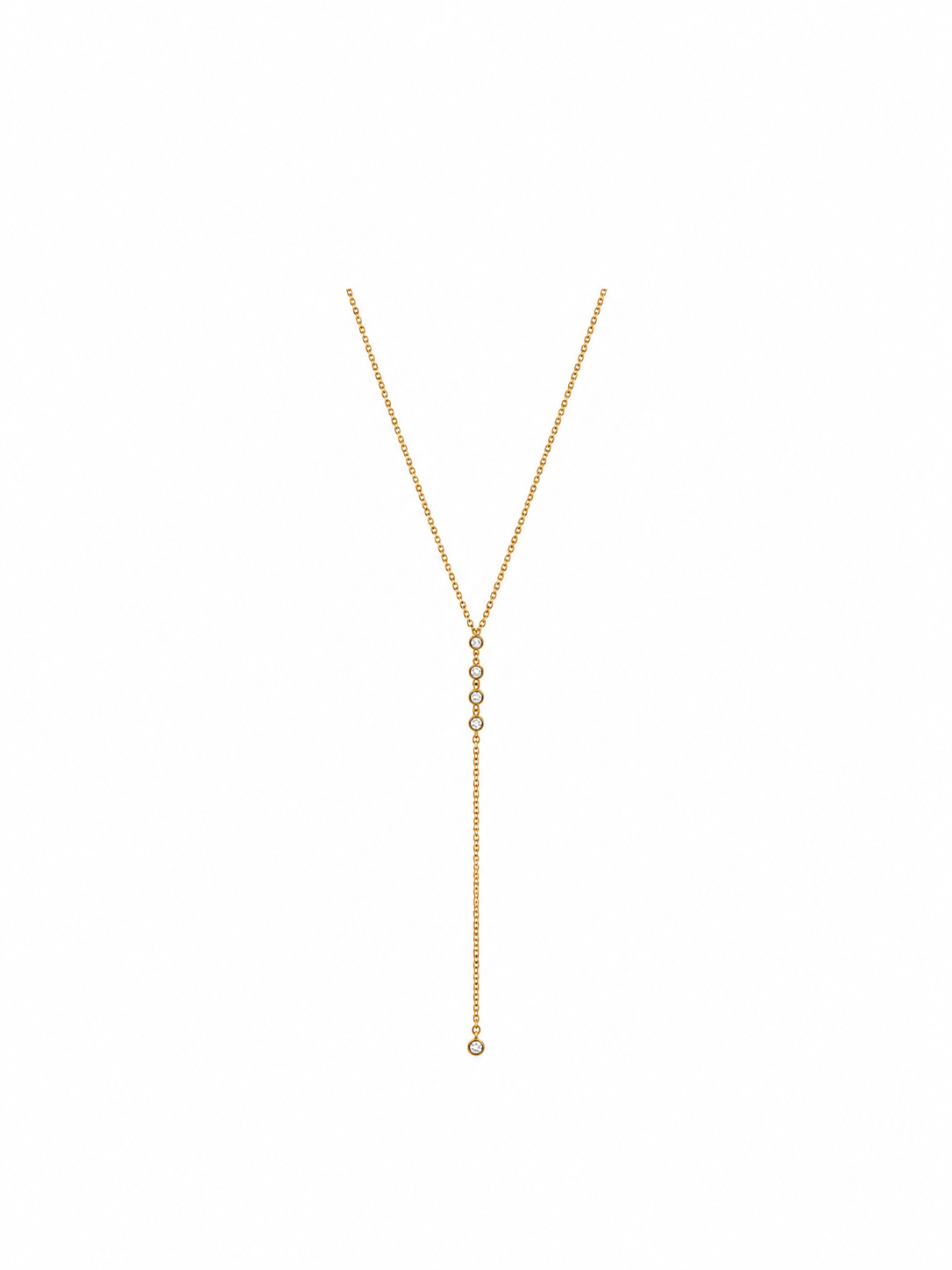 Triple Lariat Diamond Necklace