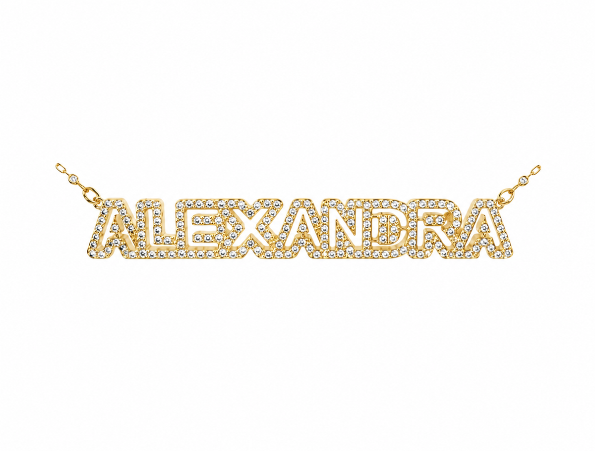 The Diamond Out Hollow Name Plate