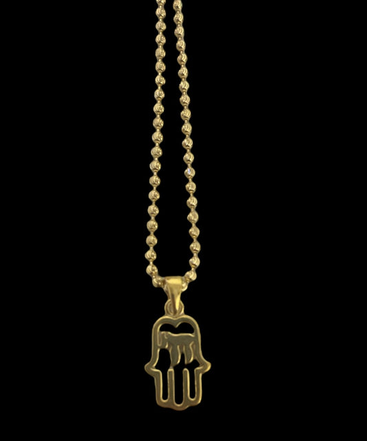 Hamsa Chai Necklace