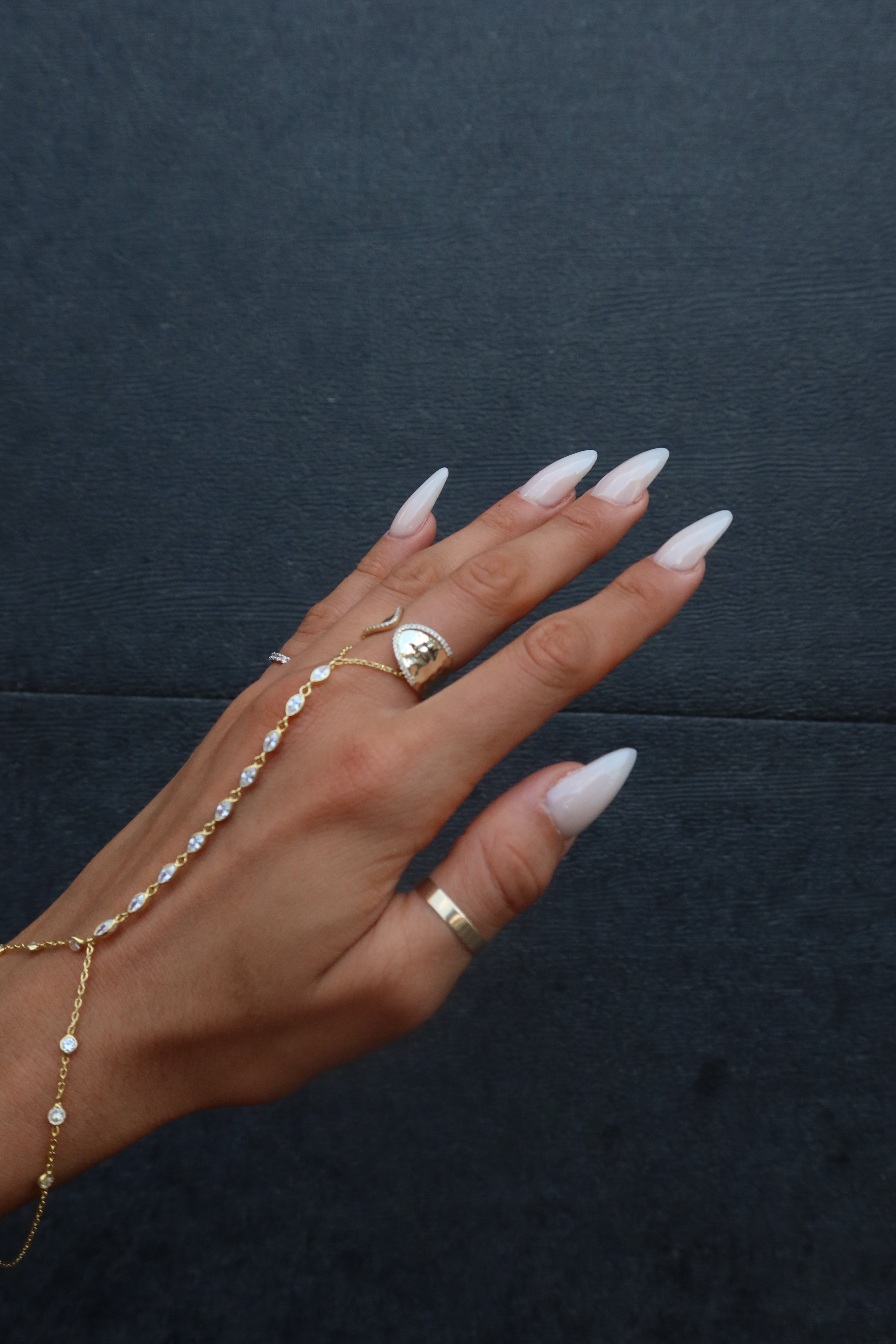 The Hammered Cuff Ring