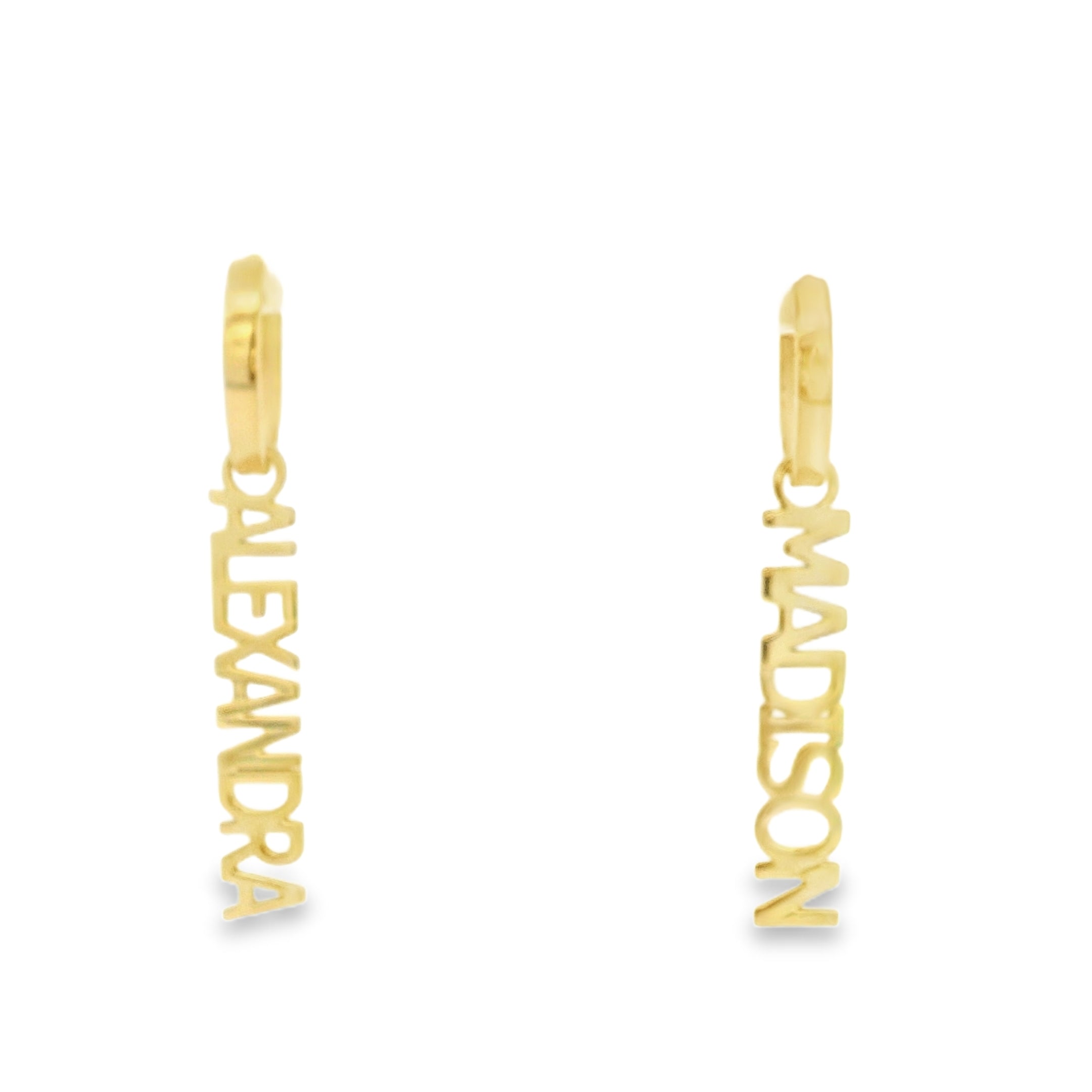 Charm Name Earrings