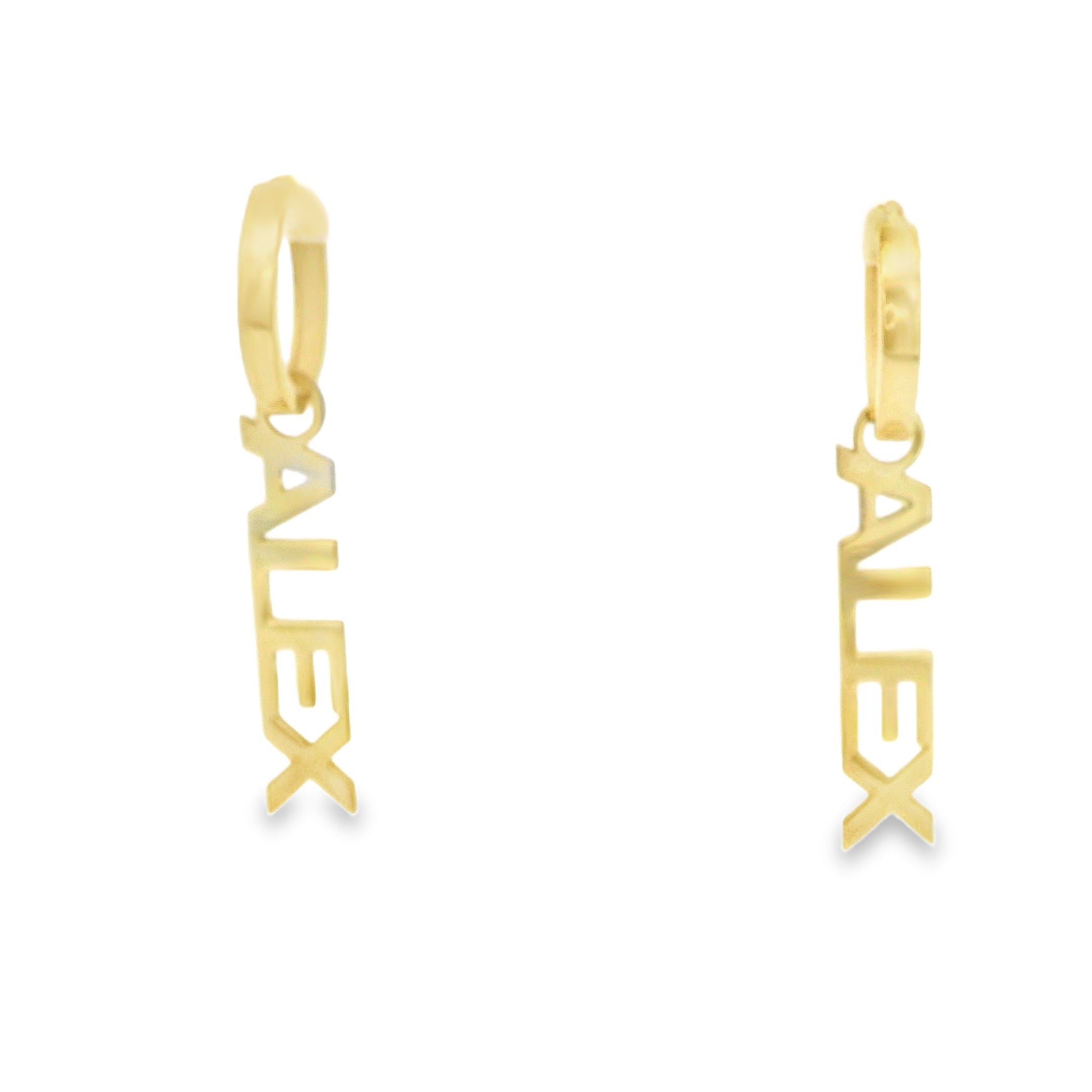 Charm Name Earrings