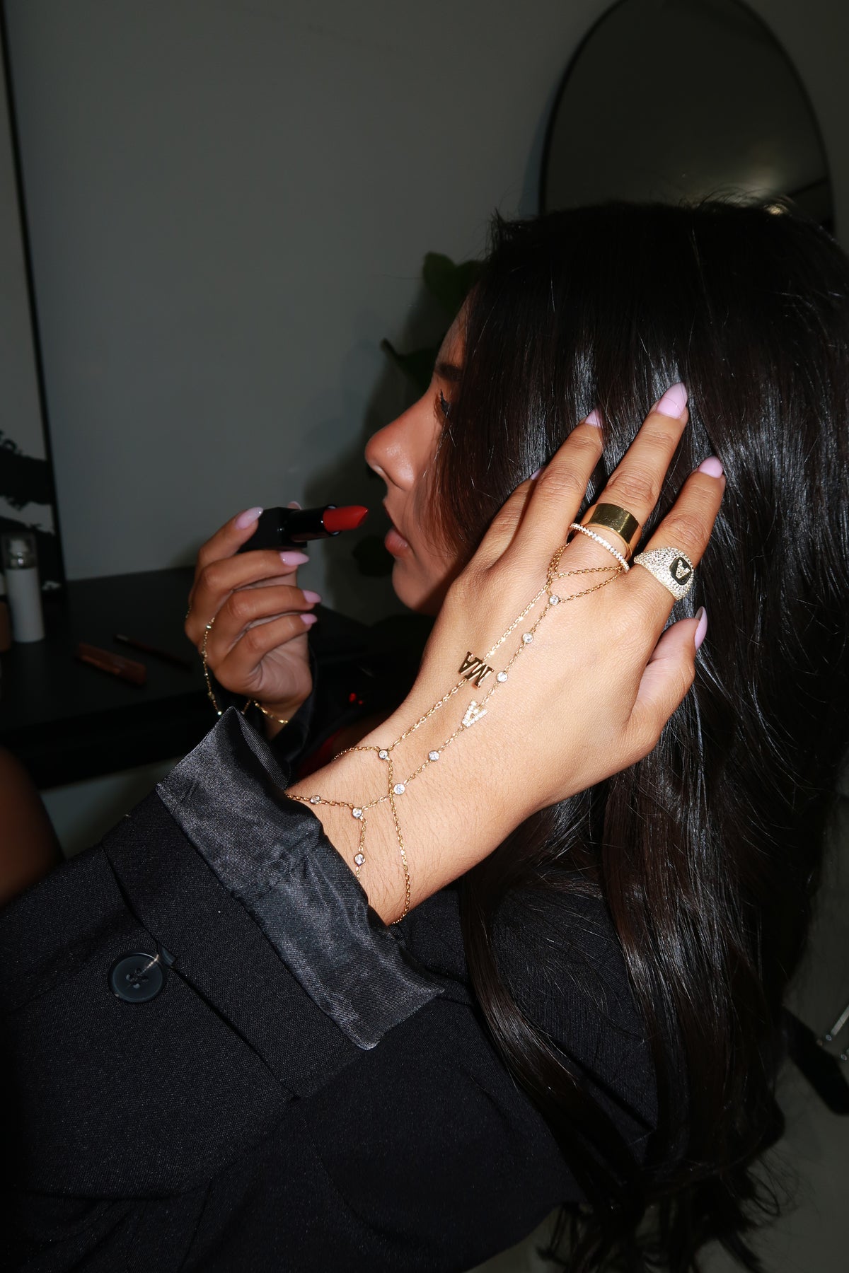 Monogram Hand Chain – Alexandra Madison