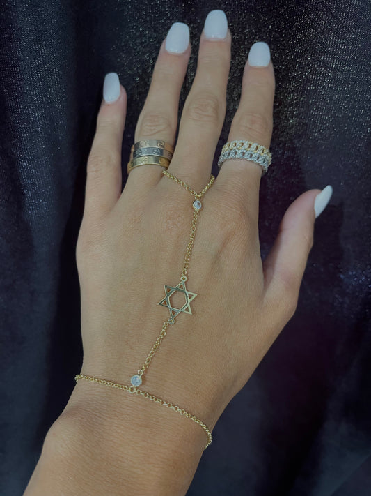 Star of David handchain