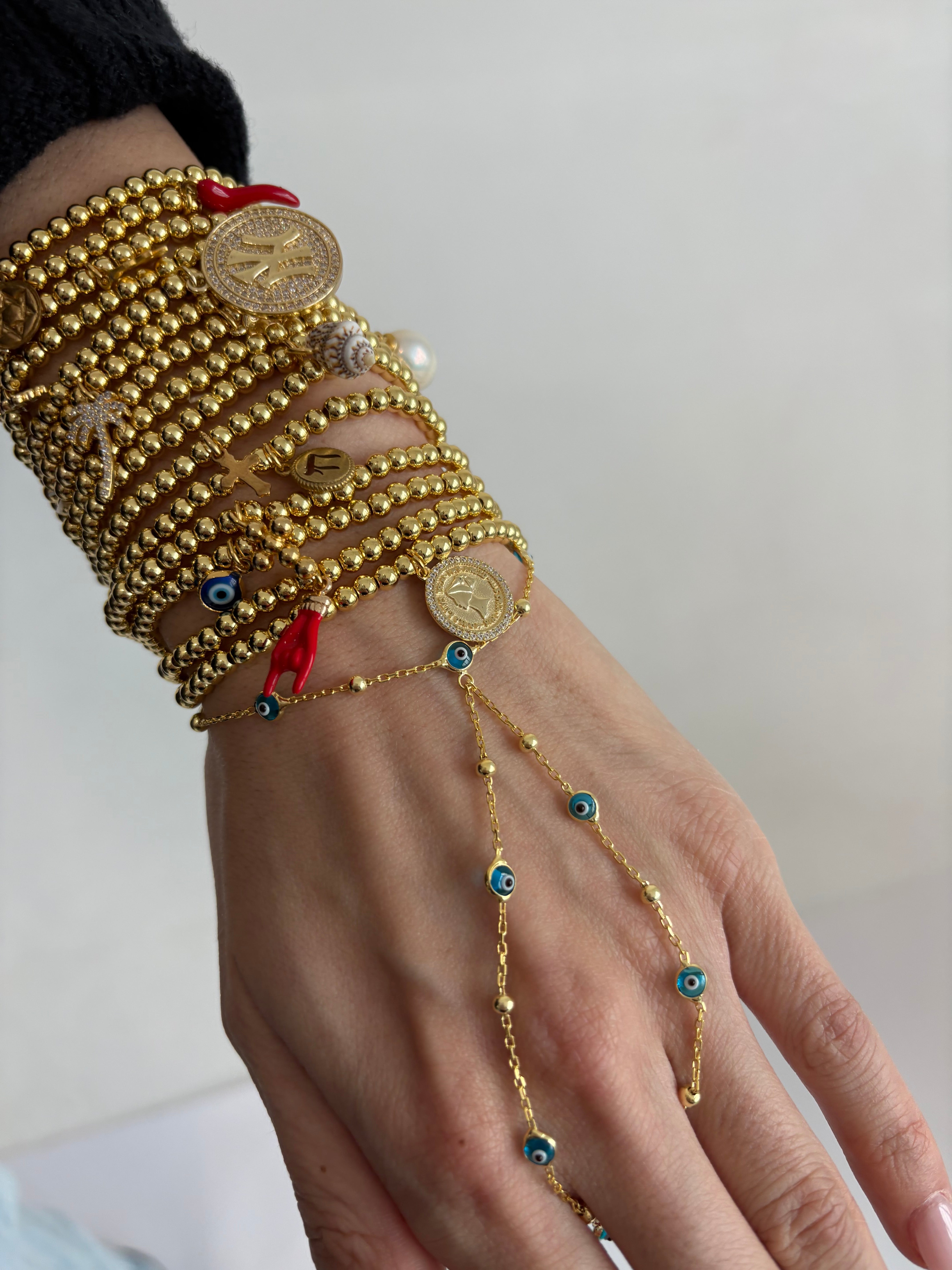 Gold Zodiac Beaded Bracelet