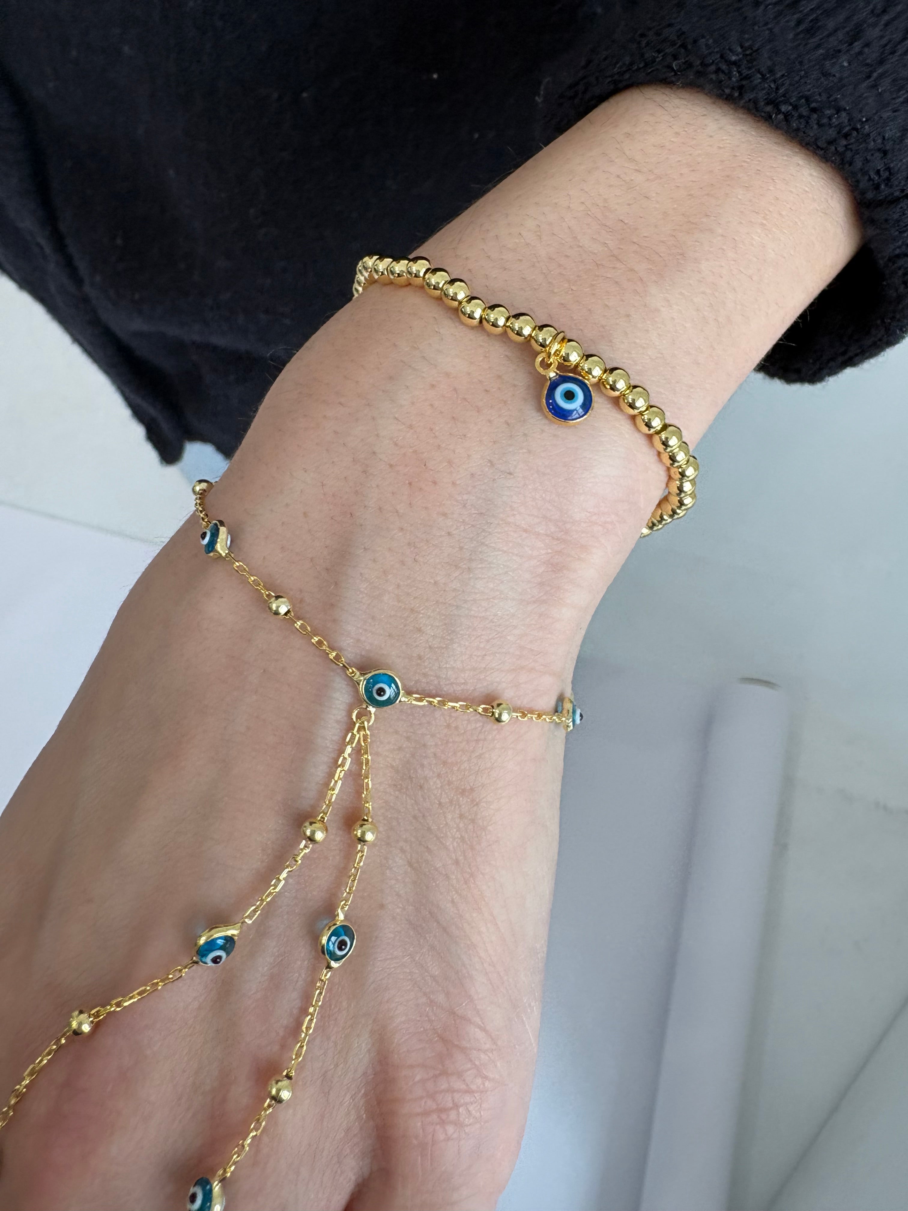 Gold Evil Eye Bracelet