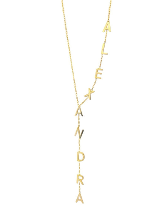 Lariat Name Necklace