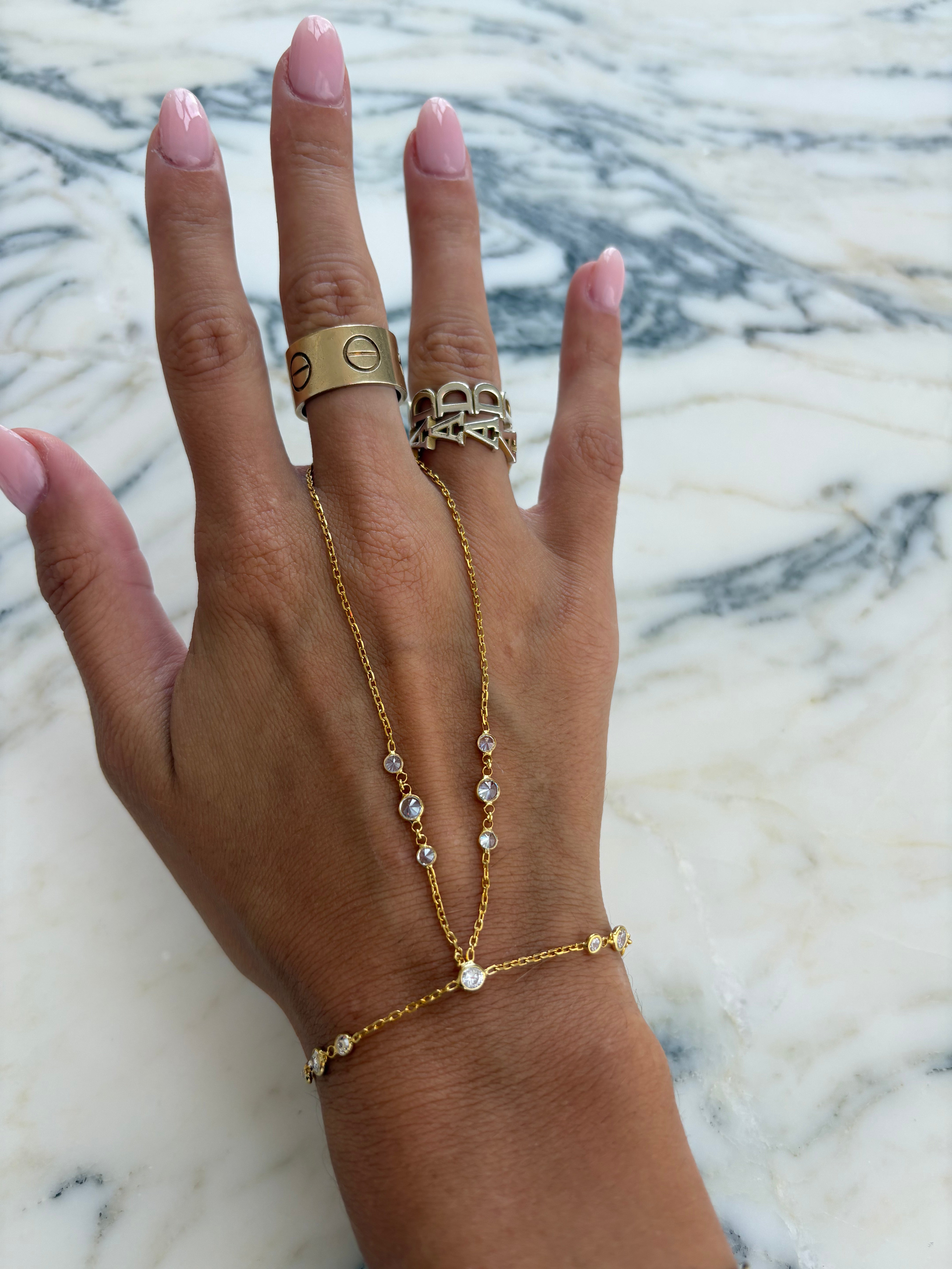 Triple Diamond  handchain