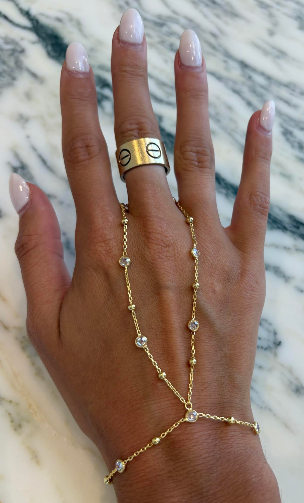 The Gem Beaded Hand Chain