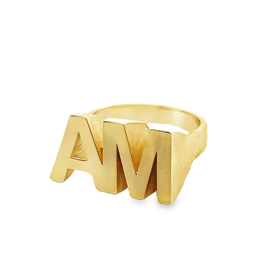 The Chunky Initials Ring