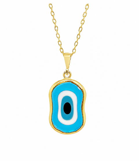Melting Evil Eye Necklace – Alexandra Madison