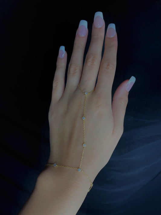 The Diamond Bezel Hand Chain
