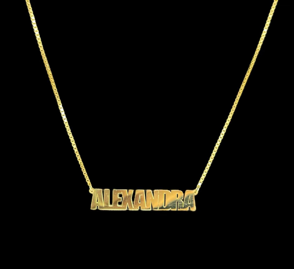 The Chunky Name Plate Necklace